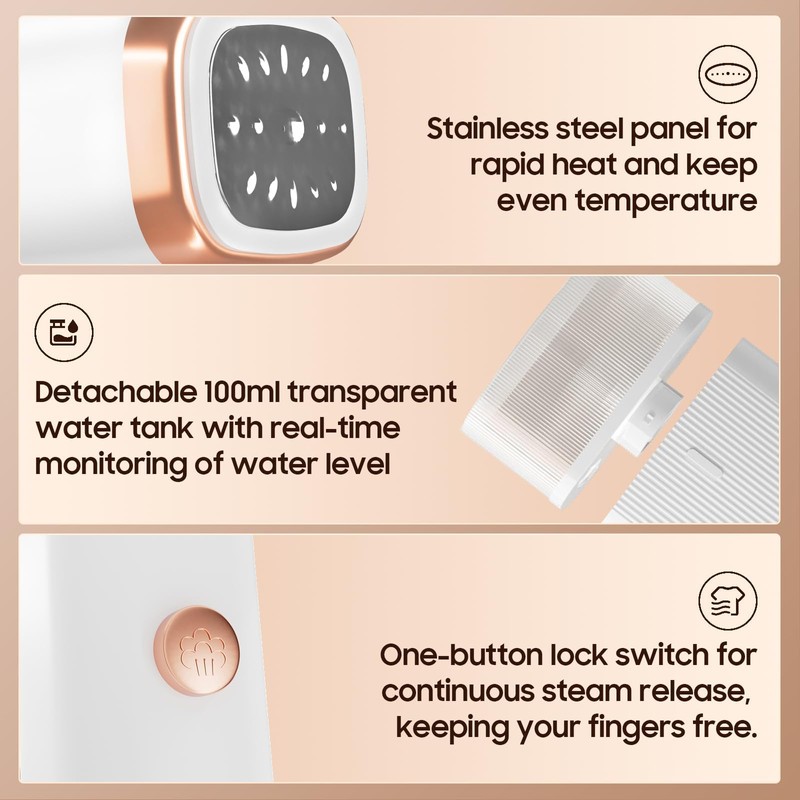 Portable Size Clothes Steamer Handheld - Foldable Steamer for Clothes