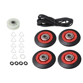 4392067 Clothing Dryer Repair Kit 3396802 Idler Pulley 3396802 Drum Roller and 661570 Belt Replaces 587637 ah373088