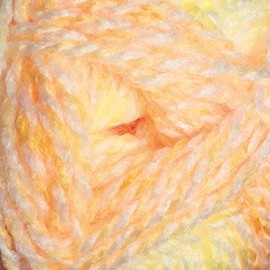 James Brett Baby Marble DK Knitting Yarn Soft Double Knit Wool 5 x 100g (Orange & Yellow - BM23)