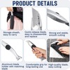 WILLBOND 2 Sets Silver Fixed Roofing Knife with 30 Blades