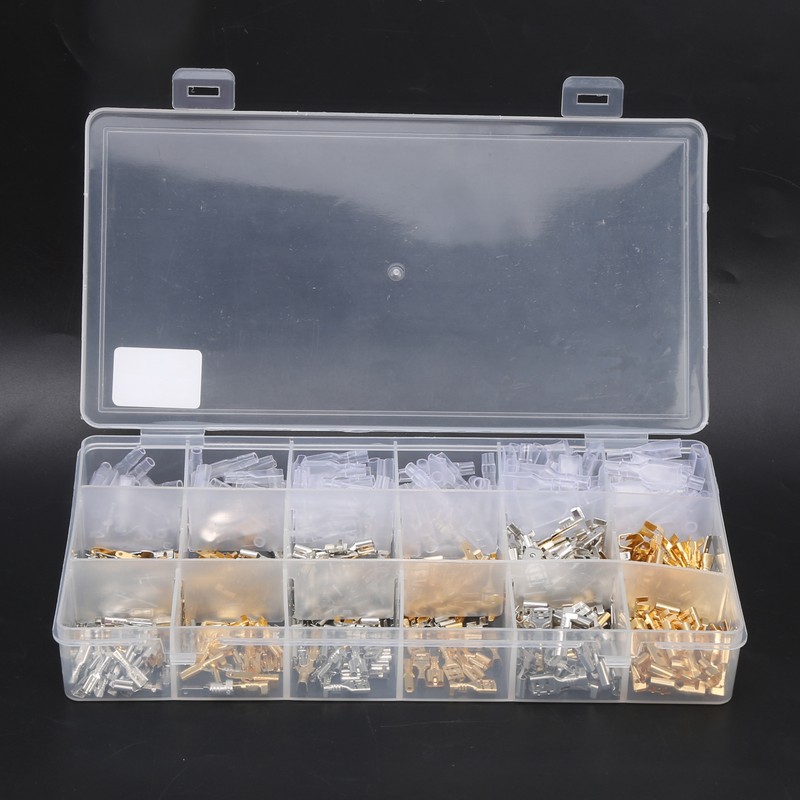 540Pcs Wire Connectors Kit Spade Terminals Set Industrial Accessories 2.8/4.8/6.3Type