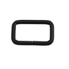 Wuuycoky 1" Inner Length Black Rectangle Rings Loop Ring No