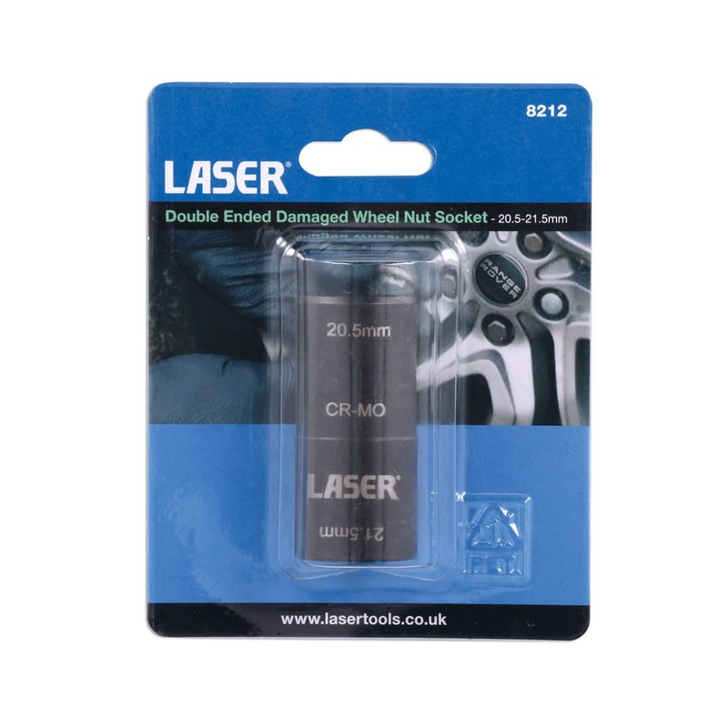 Laser 8212 Double Ended Damaged Wheel Nut Socket 20.5 x