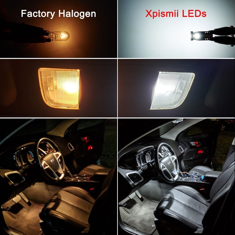 Xpismii 14 Piece 6000K White Accord Interior LED Light Kit