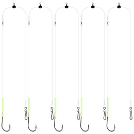 DONQL 5Pcs Sea Fishing Rigs, Sea Fishing Accessories with Hooks, Sizes 2/0