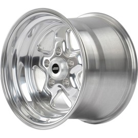 JEGS Sport Star Aluminum Wheel 15” x 10” | 5 x 4.75” Wheel Bolt Pattern Spacing | 0 mm Offset | 5.5” Backspacing | Polished Finish | 3.27” Center Bore | Includes Center Cap