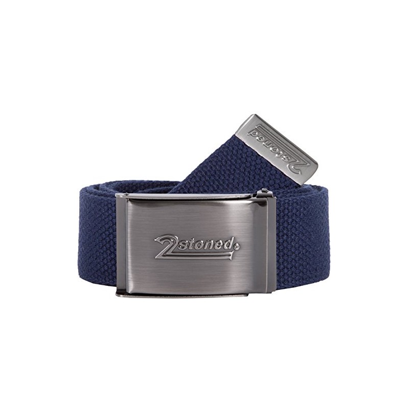 2Stoned Fabric Belt Canvas Belt Unisex Matte Folding Buckle 4