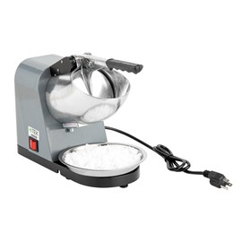 Restaurantware Hi Tek Ice Shaver, 1 Snow Cone Machine - 143.3 Lbs Per Hour, 350W, Gray Shaved Ice Machine, 2 Blades, Includes Detachable Inlet And Bowl, For Home Or Commercial Purposes