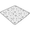 KICPOAY Baby Play Mat Stars Moon Pastel Grey 50 x