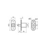 Door Security Pin Lock Cabinet Drawer Cupboard Locker+Keys Model: b105