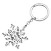 TIZURO Stainless Steel Fun Snowflake Keychain Winter Season Wallet Keyring
