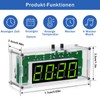PEMENOL TJ-56-428 4-Digit Digital DIY Clock Kits with Acrylic Shell,