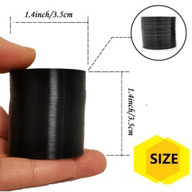 4 Pieces Squirrel Proof Metal Spring Barrier Device Spring Guard Baffle Accessories Outdoor Bird Feeder Protects Hanging Spring Type Coil Poles Raccoon Proof (Black，1.4“)