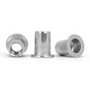 A2 Stainless Steel Flat Head Rivet Nut with Round Shank