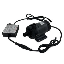 SHYSKY Powerful 24V 120W Micro Brushless DC Water Pump DC60E-24120S-1, Submersible Water Pump, Lift 39ft Flow 1003GPH, Low Noise, For Industrial, Yacht Cooling Circulation, No Self-Priming