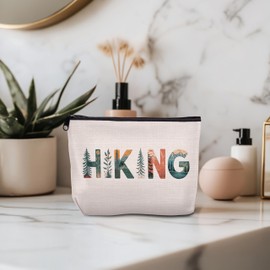 KAIOUS Hiker Hiking Gifts for Women — Gifts for Hikers Women, Hiker Hiking Makeup Bag Cosmetic Bag Makeup Zipper Pouch
