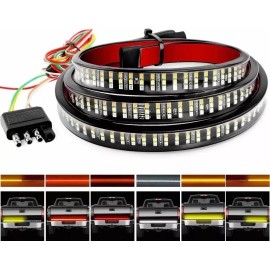 PUNKZZ Tira De Luz Led De Puerta Trasera 47 Pulgadas Para Camioneta