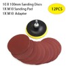 10 Pcs 100mm 400 Grit Sanding Disc Set with Sanding