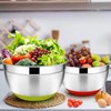 Refein Mixing Bowls with Lids 6 Piece, Stainless Steel Nesting