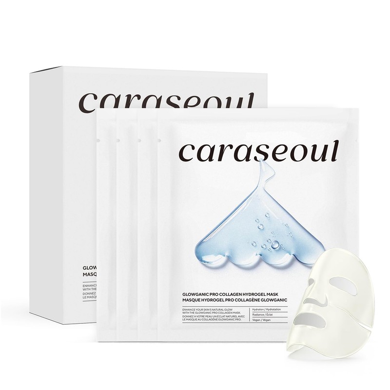 caraseoul Glowganic Pro Mascarilla de Hidrogel con Colágeno Vegano [4