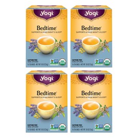 Yogi Bedtime Tea 64 Count Caffeine Free Organic Chamomile Sleep Tea Blend
