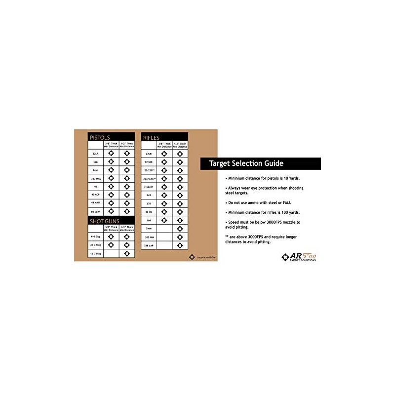 RANGETIME Steel Targets AR500 Silhouette & T Post Mount System