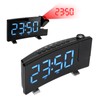 Digital Alarm Clock 180° Projection On Ceiling Wall USB Powered