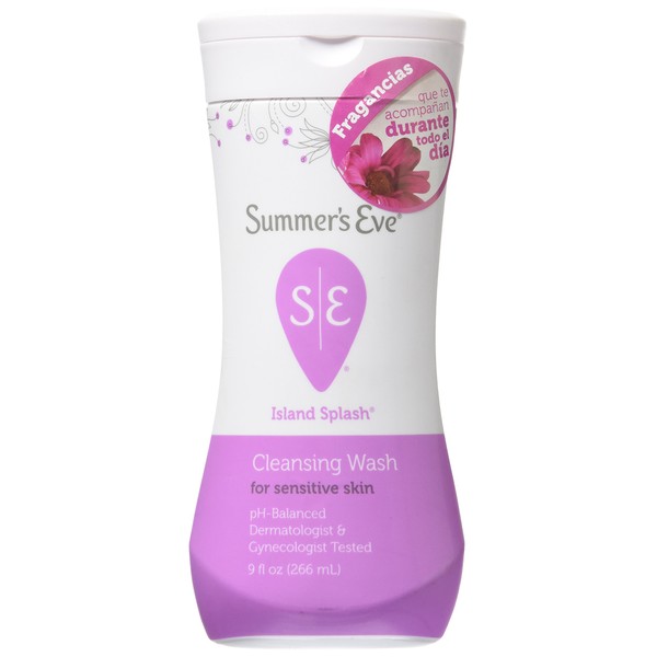 Summer's Eve Cleansing Wash for Sensitive Skin, Island Splash 9 oz