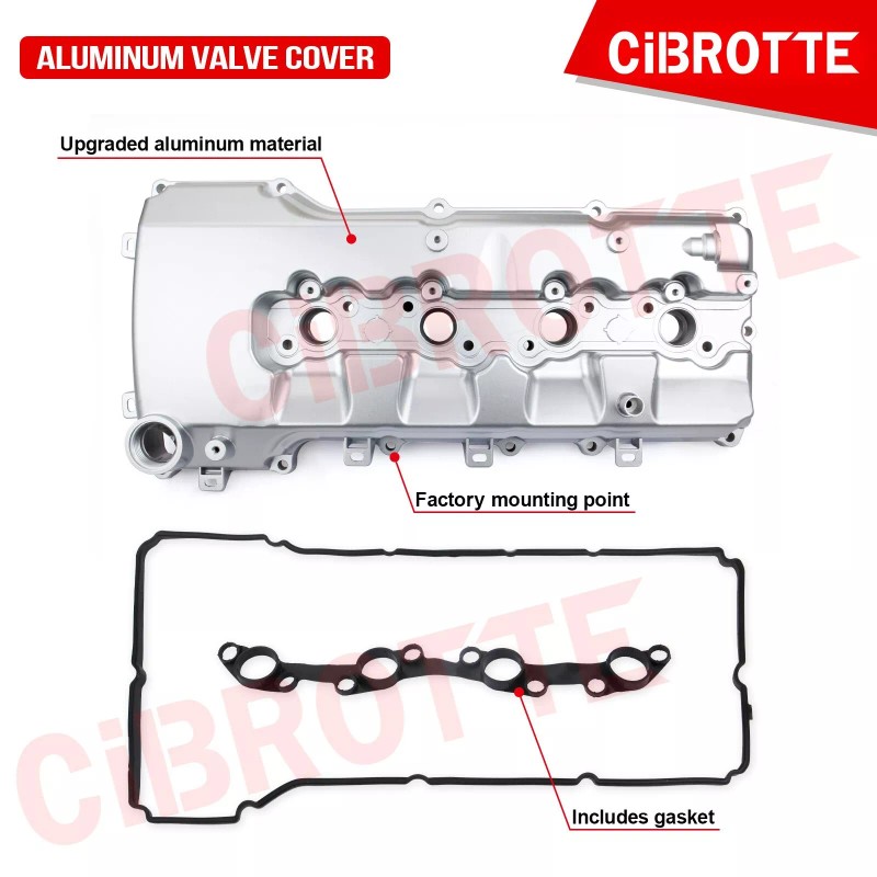 CIBROTTE Aluminum Valve Cover for 2005 06 07 08 09