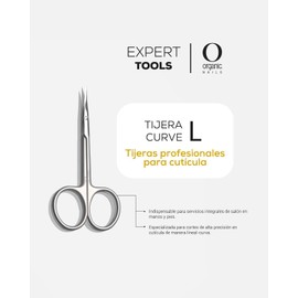 Organic Nail Tijera Curve Large para manicura  expert tool organic nails