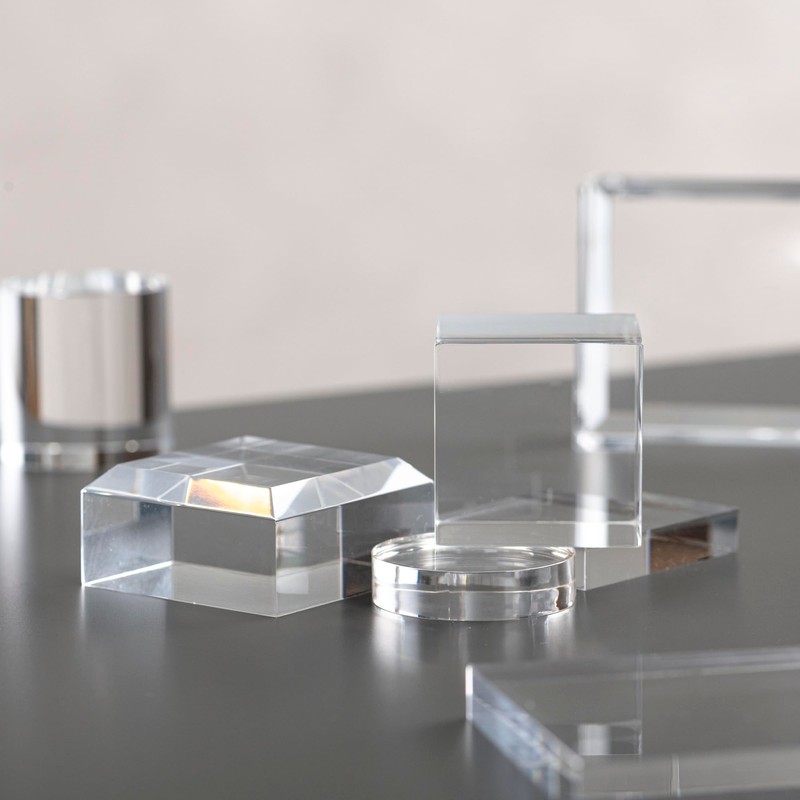 Tsukushi Science Acrylic Blocks, Square, Set of 3 Sizes, Base,