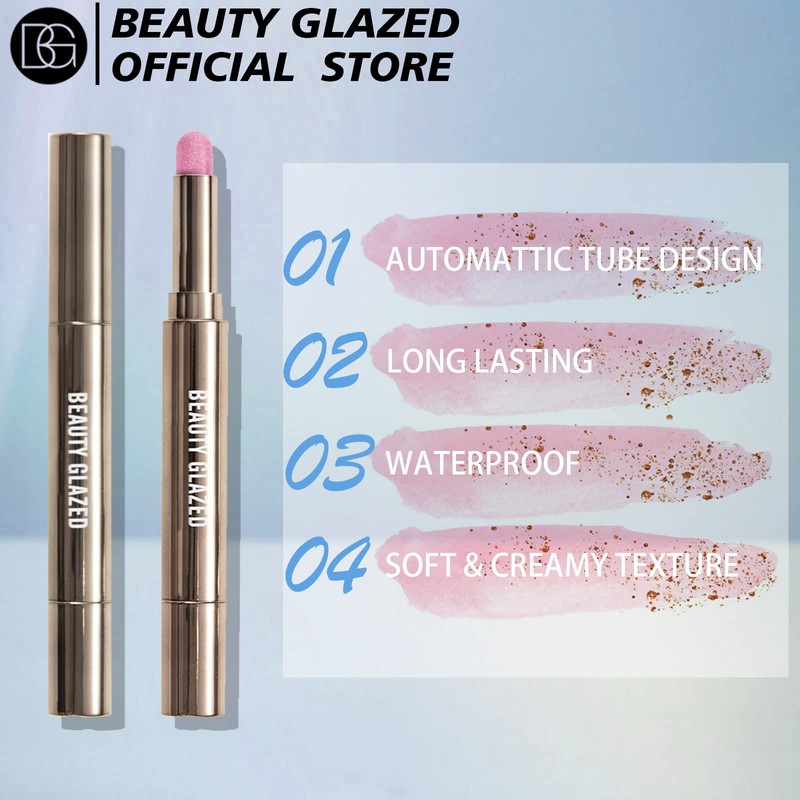 Pearlescent Eyeshadow Stick Double-Headed Monochrome Eye Shadow Pen Waterproof Eyeshadow