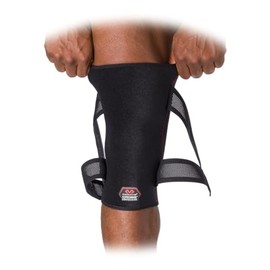 McDavid Black Cross Compression Knee Brace L