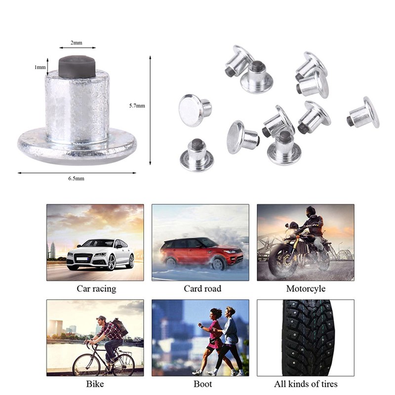 Screw Stud Snow Fat Bike Tire Spikes, Anti-Slip ATV Motorcycle