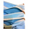 Unbranded Mahjong Bag 3 Zipper Soft Pouch BLUE For Mah