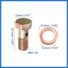 VekAuto 2 Set Banjo Bolt Brake Fitting Adapter M8x1.25 Thread