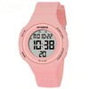 Gosasa Women's Men Youth Square Full Transparent Digital Watch Chronograph