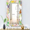 Designart 'Bohemian Butterflies' Bohemian & Eclectic Mirror Blue 23.7 in.