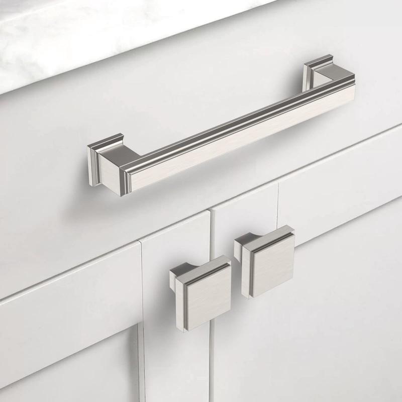 Asidrama 5 Pack 5 Inch(128mm) Brushed Satin Nickel Kitchen Cabinet