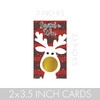 DISTINCTIVS Reindeer Christmas Party Game and Activity - 28 Cards