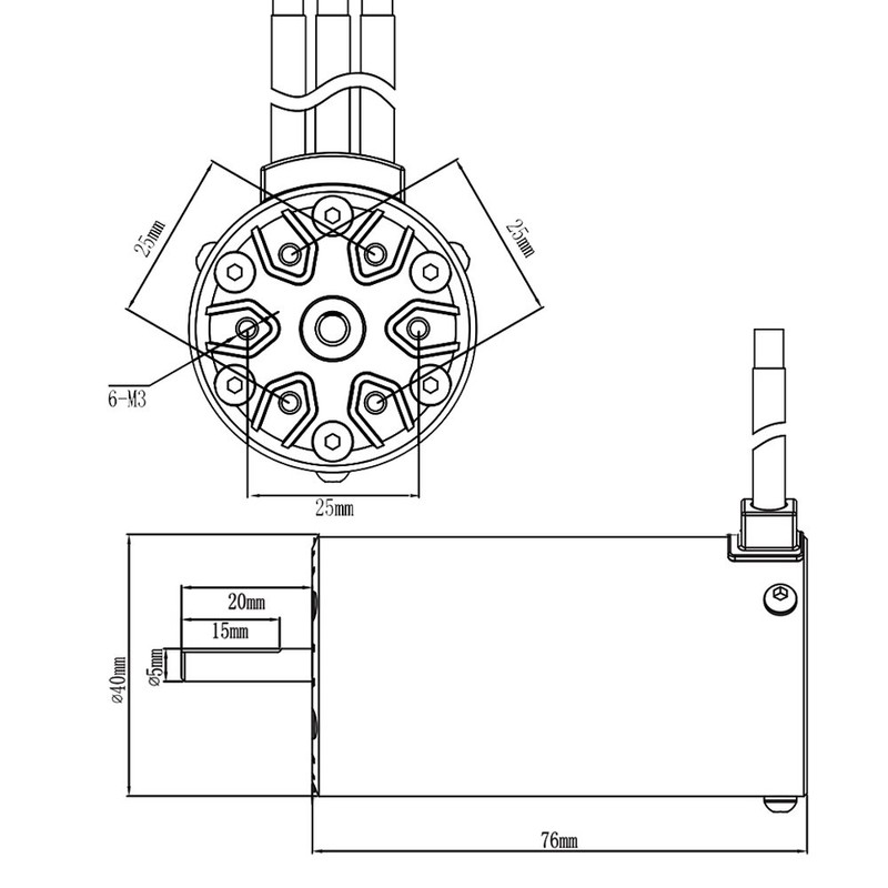 GoolRC 4076 2000KV 4P Sensorless Brushless Motor for 1/8 RC