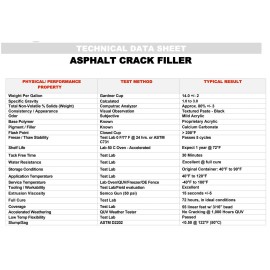 Red Devil 0637 Asphalt Crack Filler Sealant, Driveway Sealer, Acrylic,