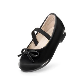 DREAM PAIRS - Zapatos de vestir para niñas pequeñas, para fiesta, boda, niña de flores, Todo negro, 16 MX Niñito