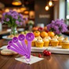 5 Pcs Purple Plastic Measuring Cup and Spoon Kitchen Tool