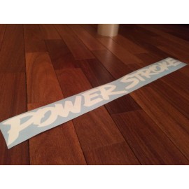 Long Powerstroke 24" Long Diesel Letter Decal Sticker Windshield White
