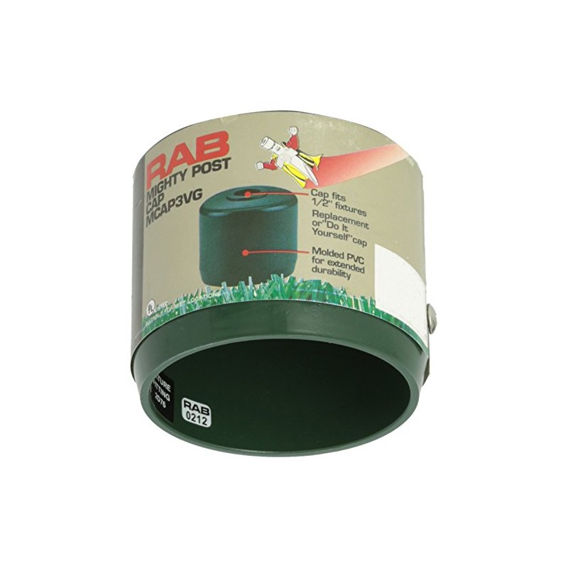RAB Lighting MCAP3VG Mighty Post Cap for 3" Pipe, 2-7/8"