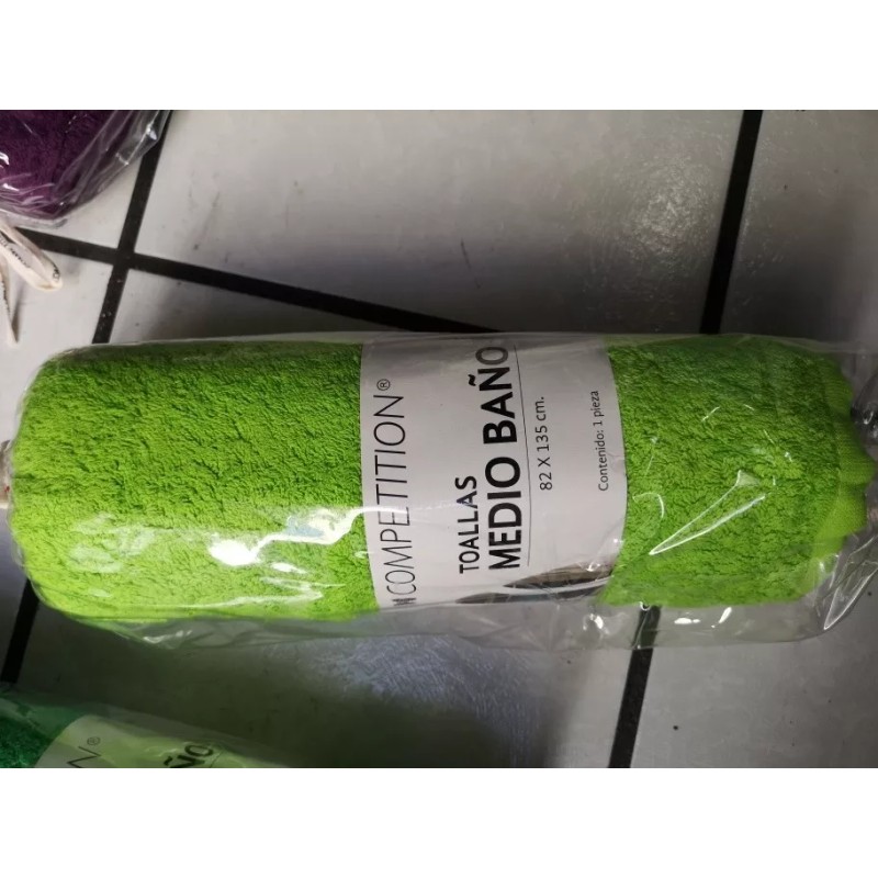 Competition Toalla Medio Baño 100% Algodón 600grs, Súper Absorbentes Color