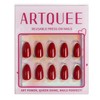 Artquee Red Almond Press on Nails Short Fake Nails Art