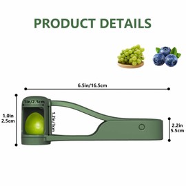 Grape Cutter for Toddlers 1-3, Fruit Slicer for Tomato Cherry Strawberry Olive Multi Grape Quarter Cutter Tool for Baby Stainless Steel Kitchen Gadgets with Ergonomic Non-Slip Handls