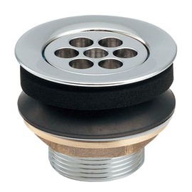 Kakudai 430-001-25 Round Pot Hardware (with Perforated Plate) for Washbasins and Washbasins without Overflow